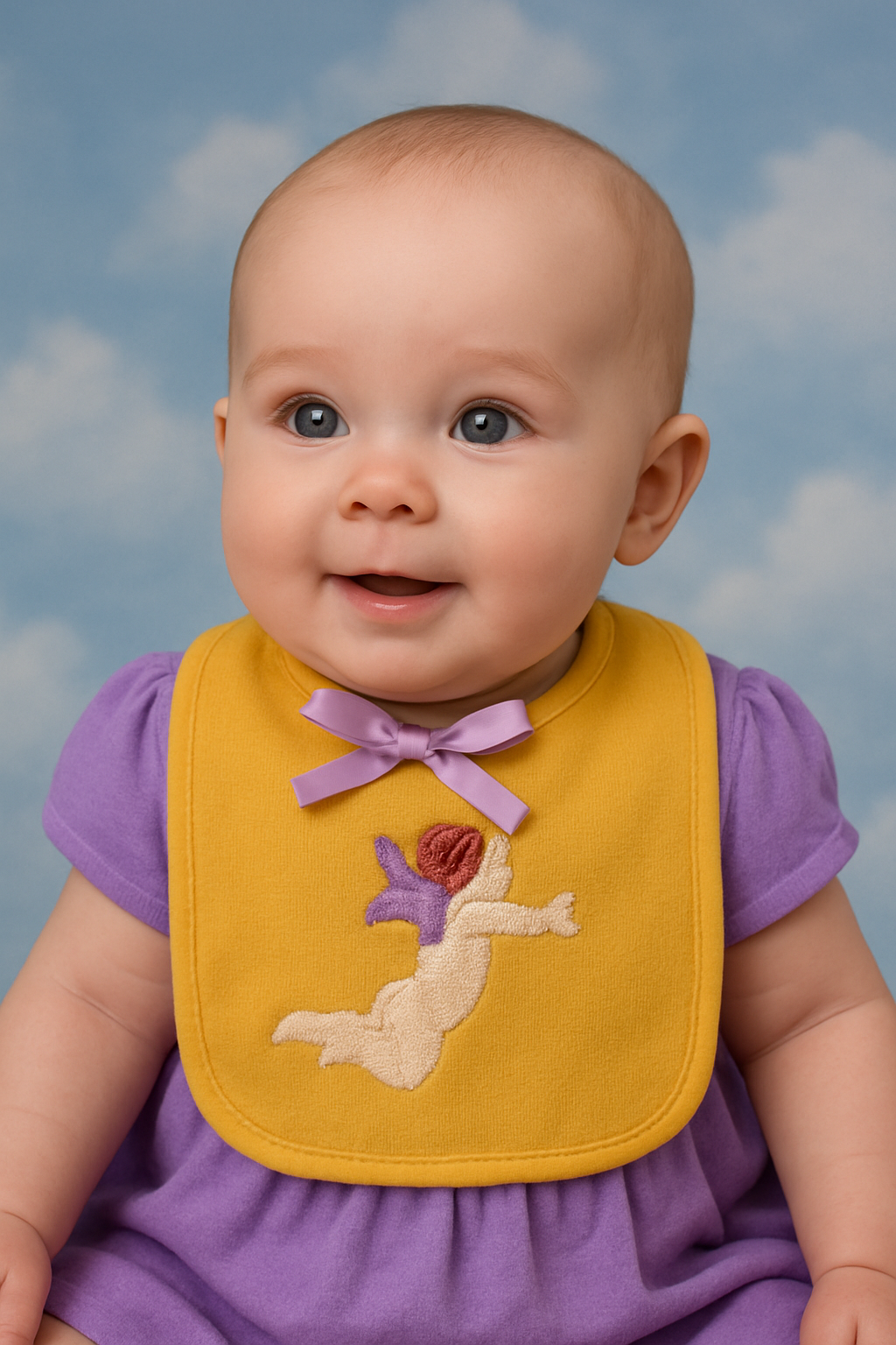 Angel Embroidered Bib