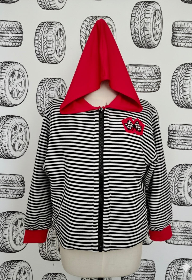 Jersey con bordado de carreras de coches