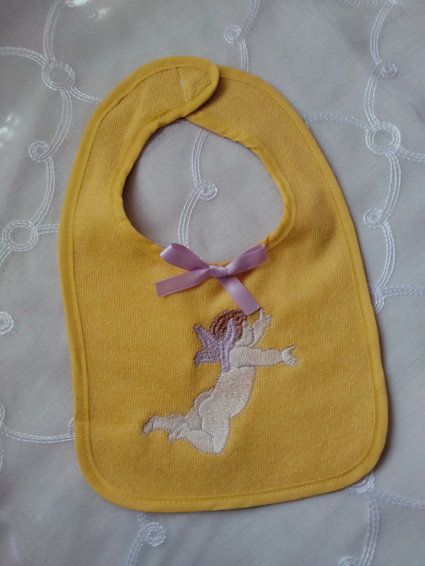 Angel Embroidered Bib