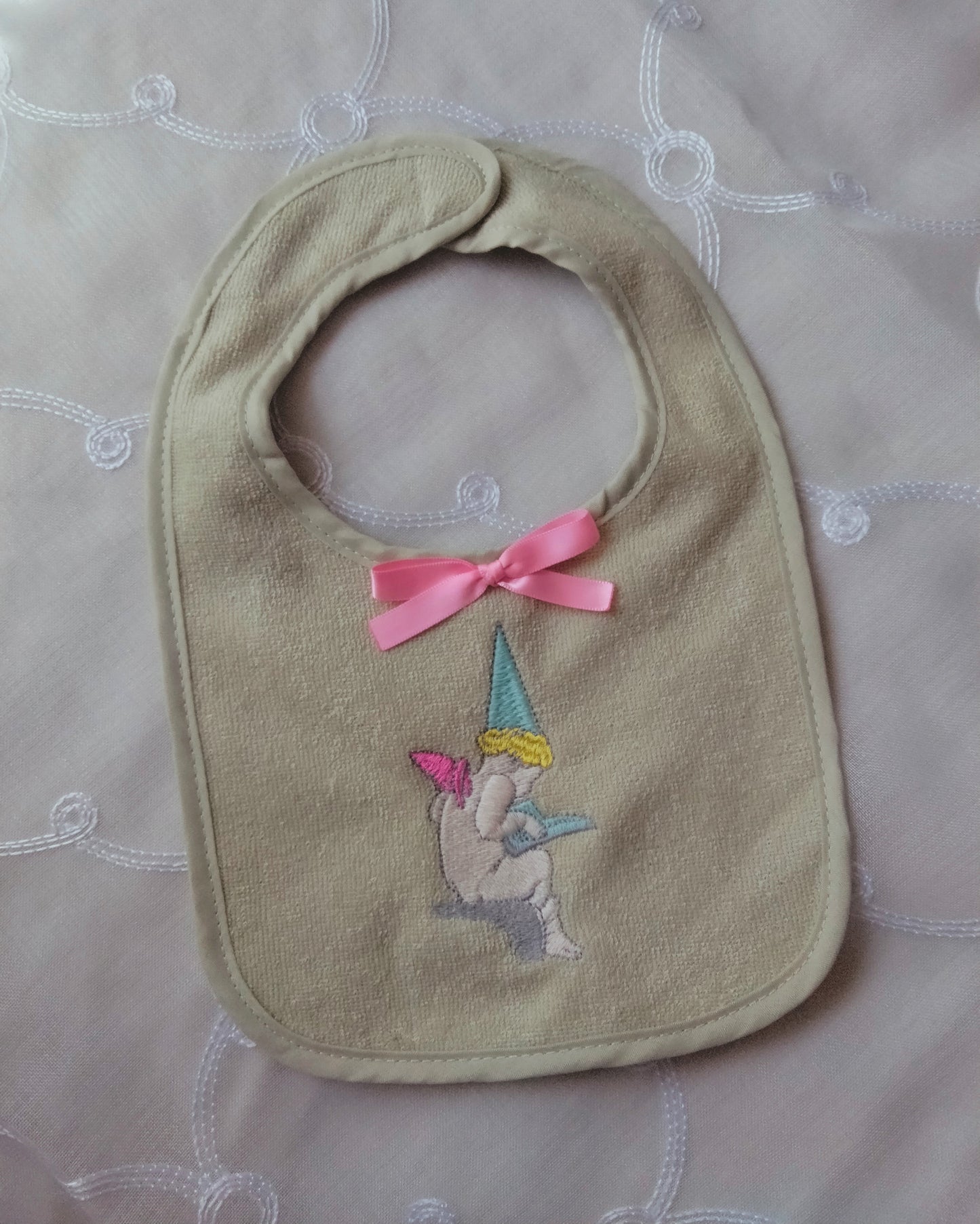 Angel Embroidered Bib