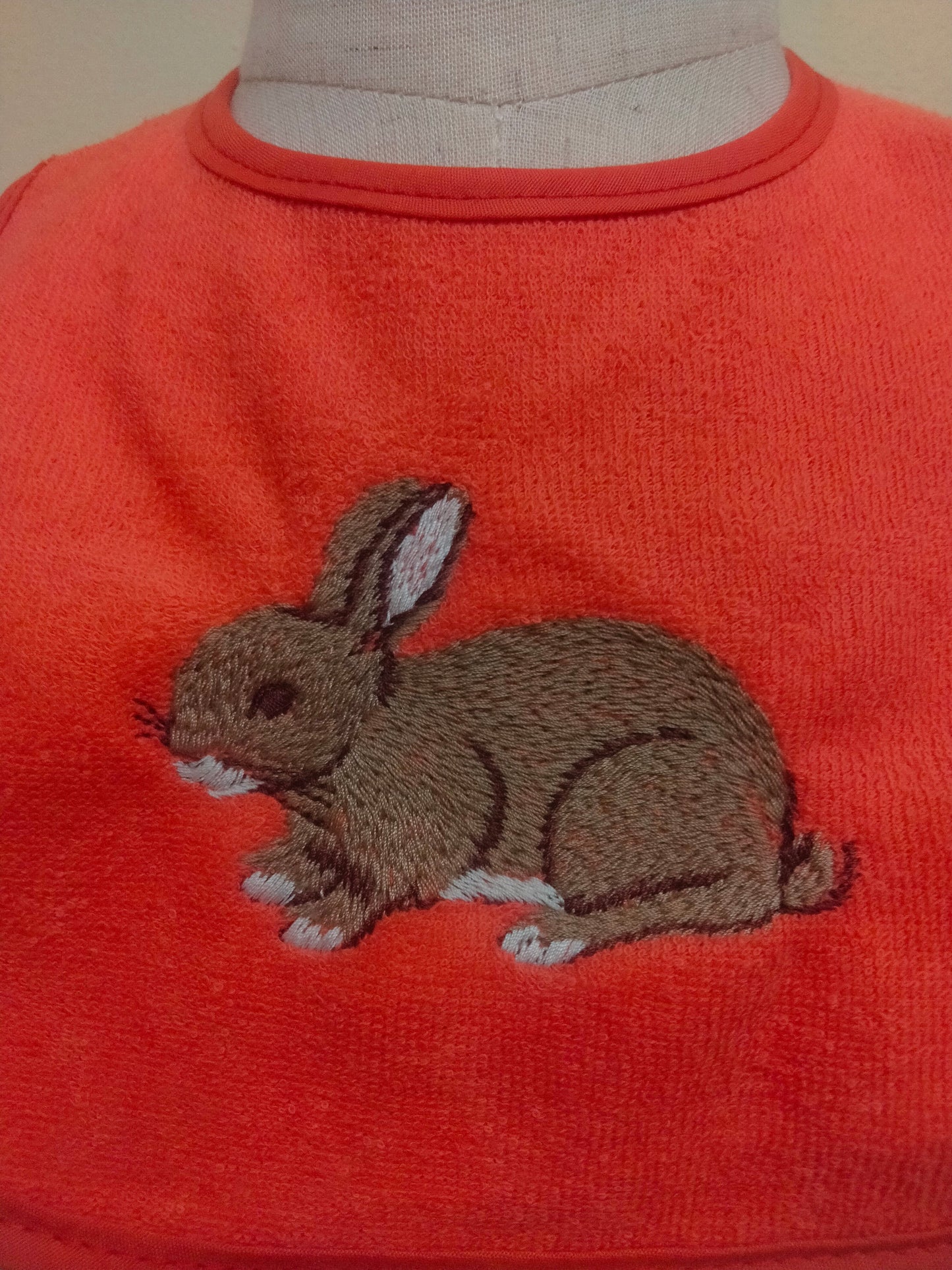 Bunny Embroidered Bib