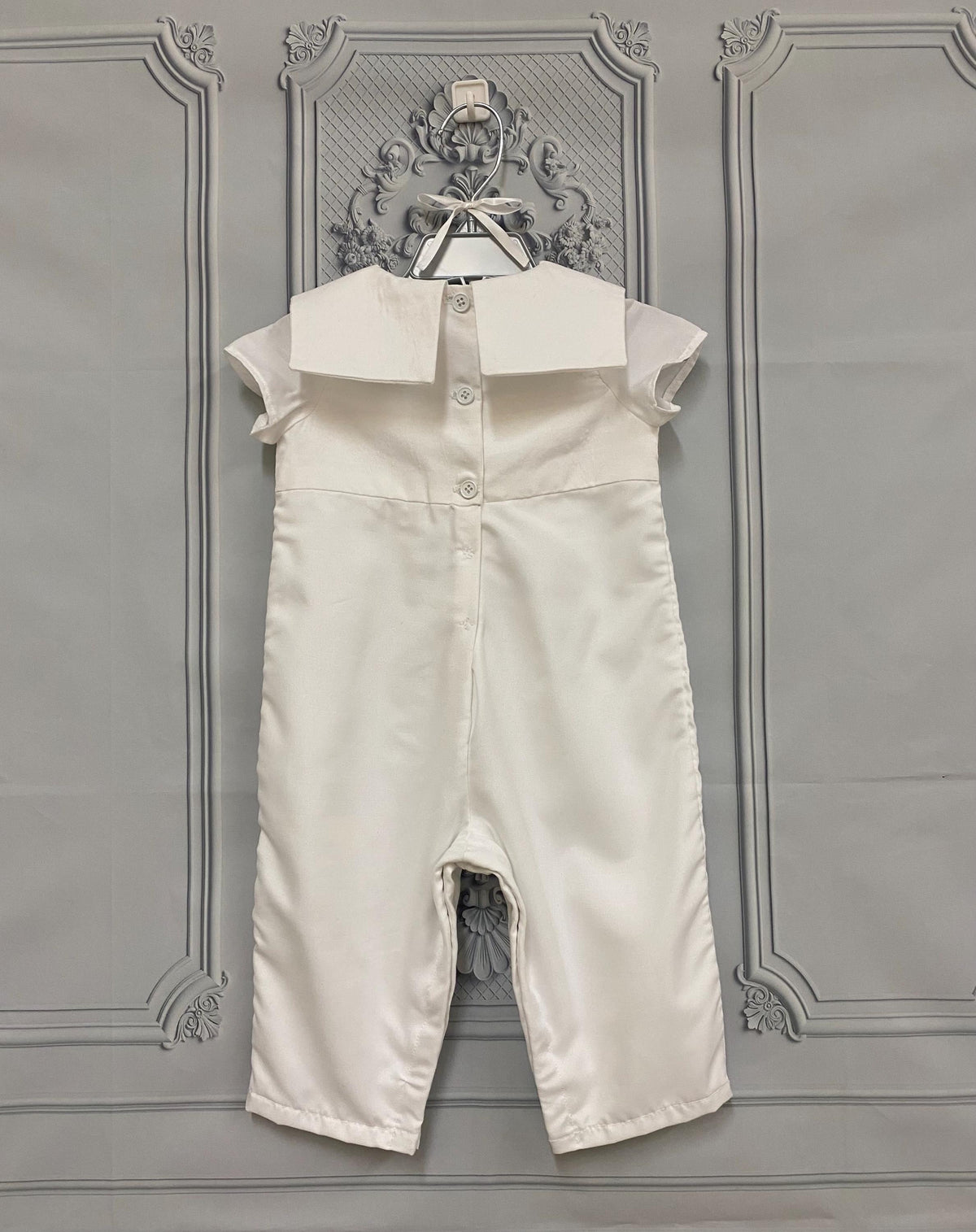 Baby Boy Baptism Suit with Bonnet