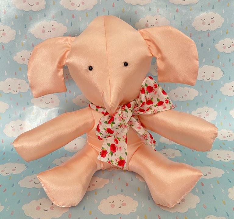 Satin Plush Elephant