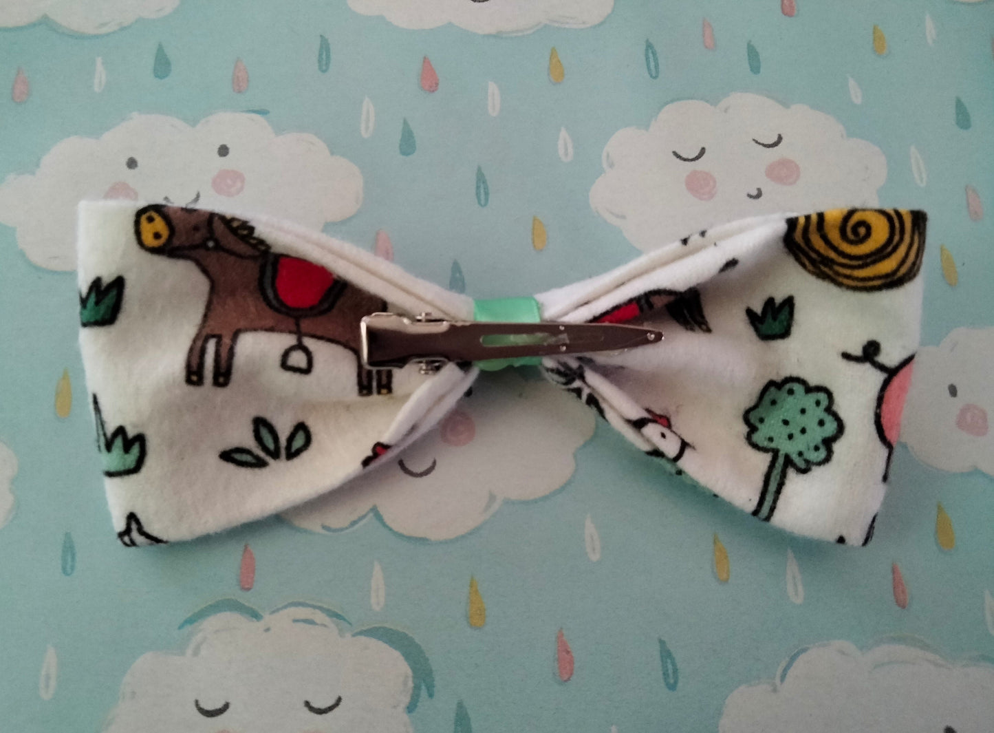 Farm Animals Hair Bow