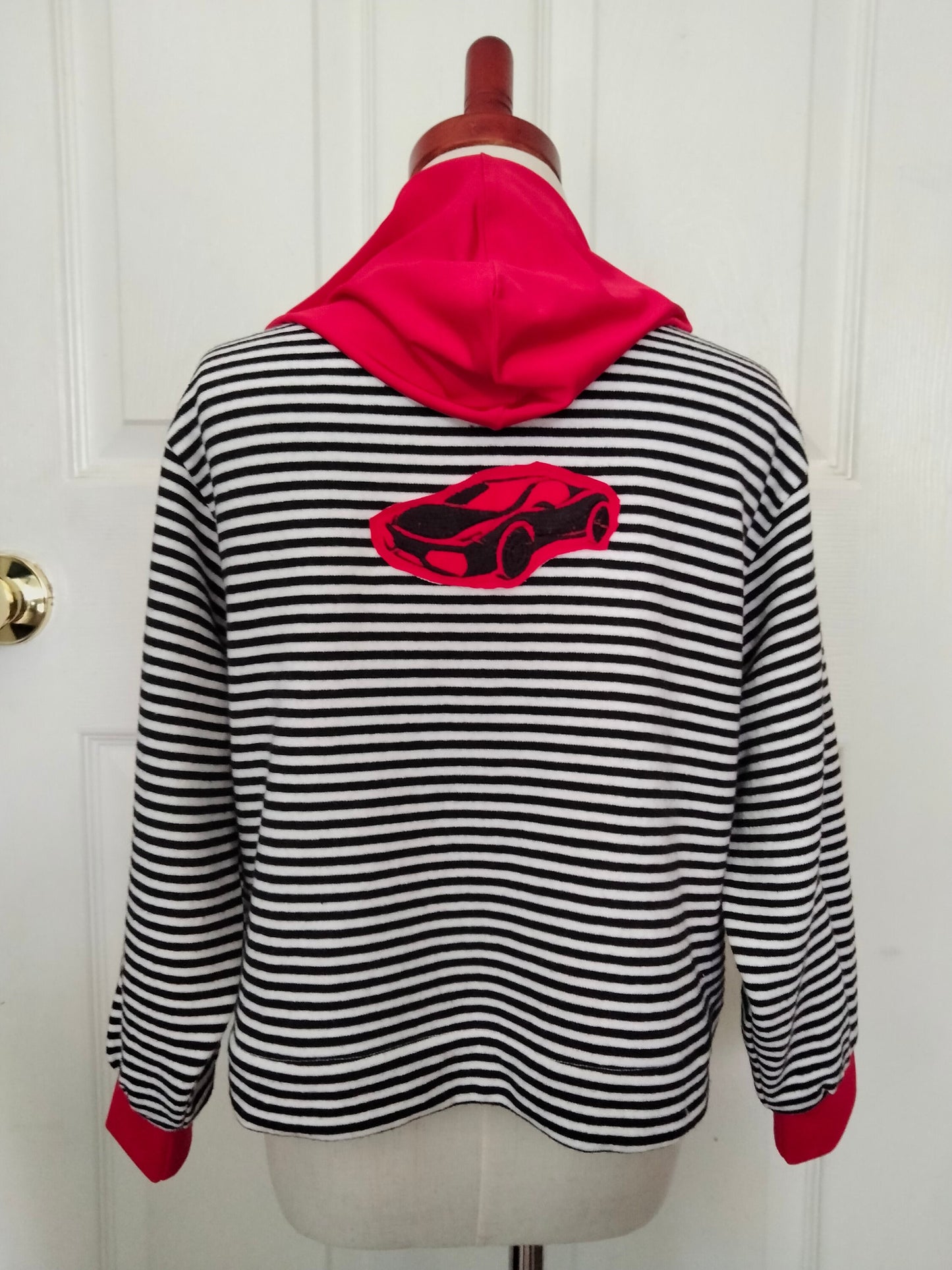 Car Racing Embroidery Sweater