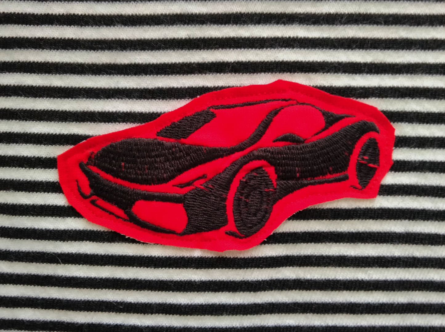 Car Racing Embroidery Sweater