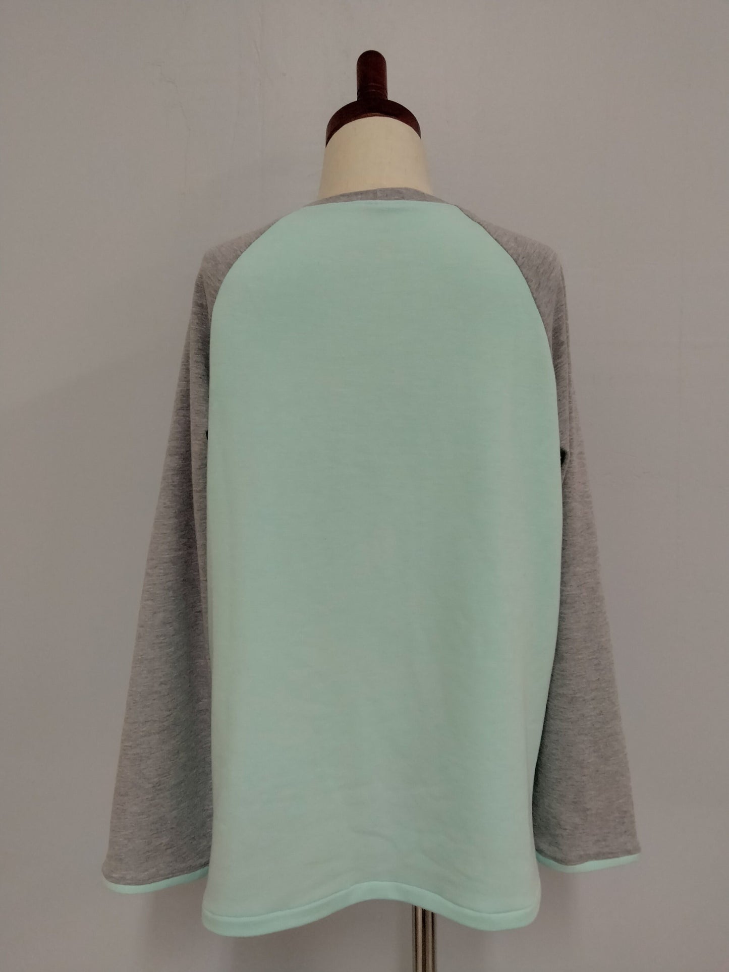 Raglan Sweatshirt with Parrot Embroidery